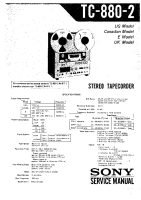 Sony TC-880-Mk2 - Service Manual 